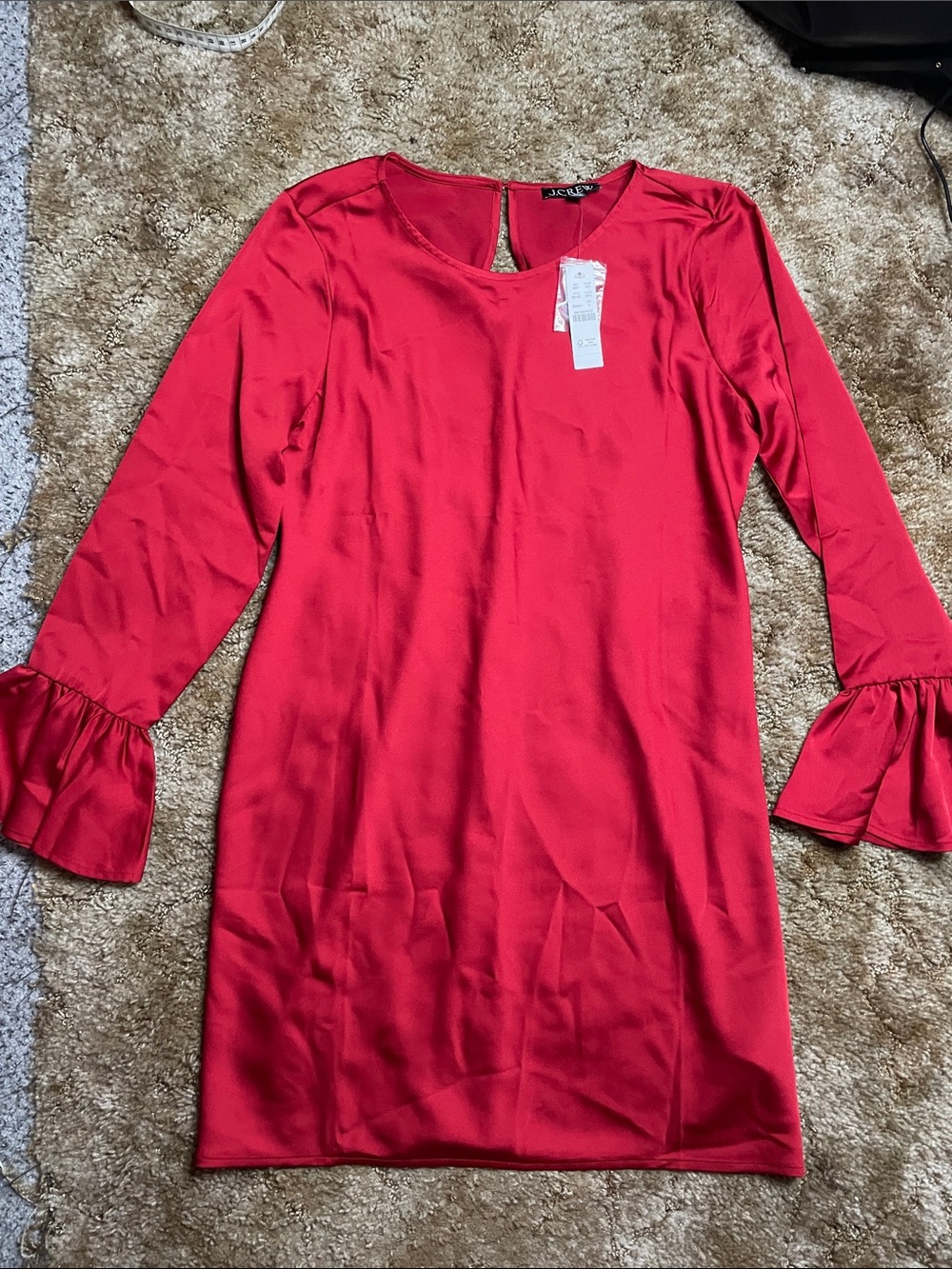 J Crew BN152 NWT Size 6 Classy Ruby Red‎ Winter Garden Talley Dress
